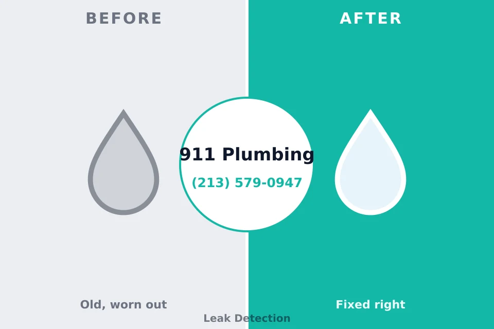 Before and after: plumbing repair Lake Junaluska, NC
